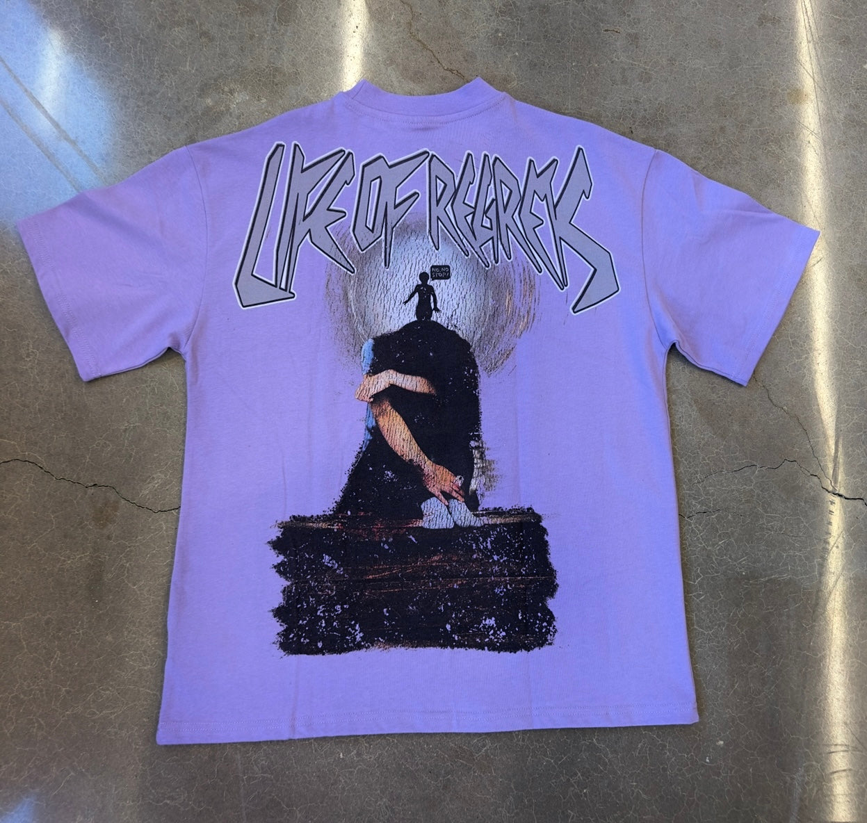 Emotionally Scarred Tee Purple